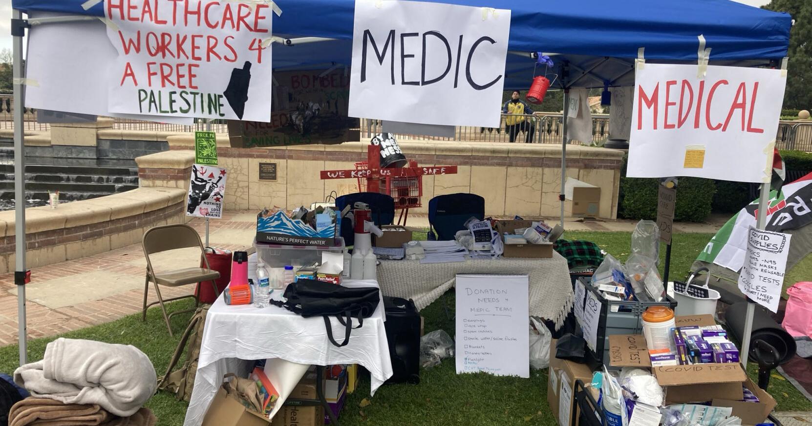 Medics at UCLA protest say police weapons drew blood and cracked bones - Vimarsana News