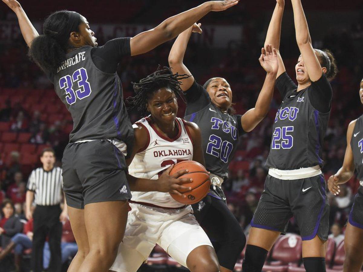 Ou Women S Basketball Tcu Clamps Down Oklahoma Offense To Halt