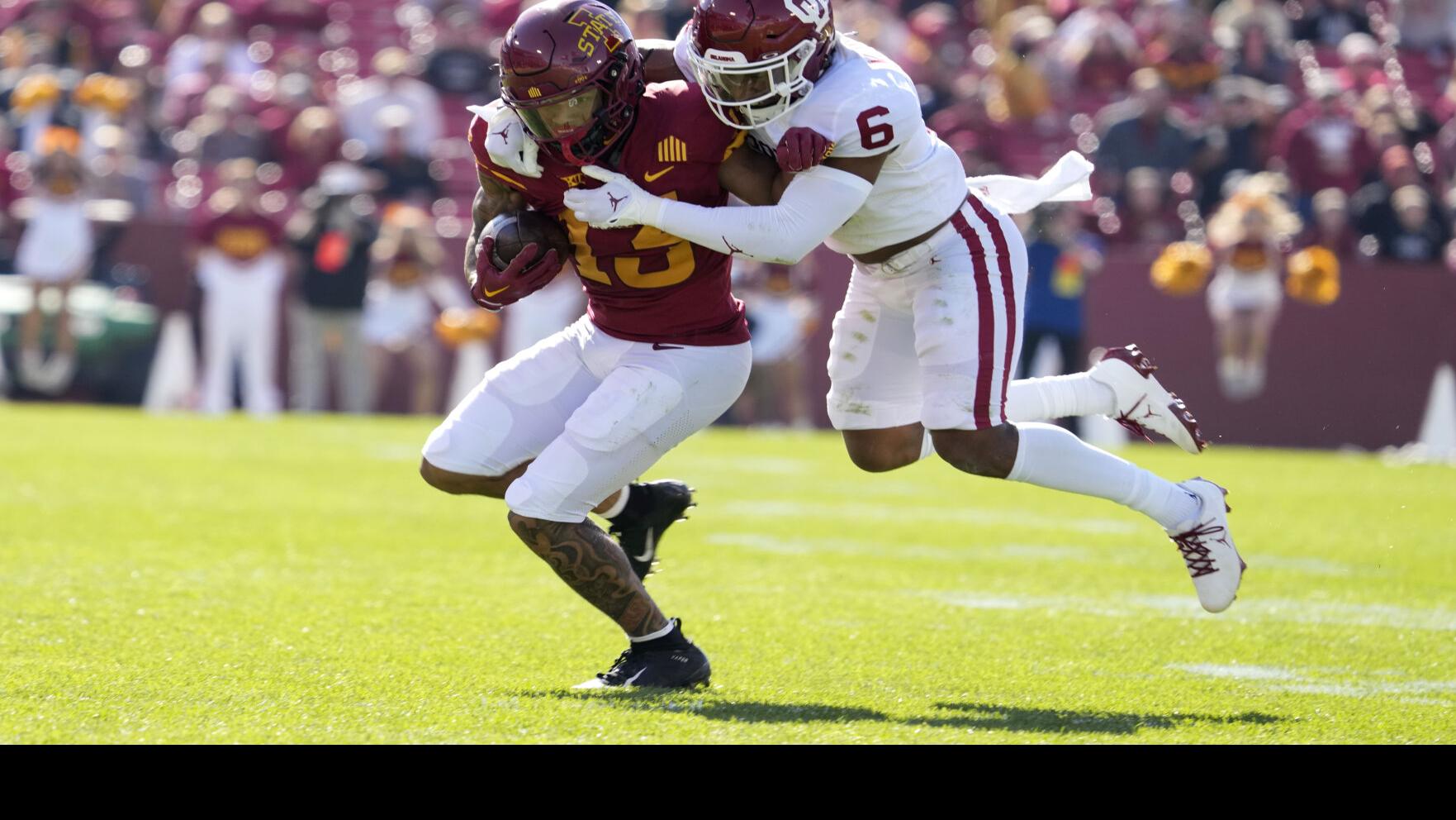 OU football notepad: Sooners defense limits Iowa State behind turnovers,  stopping the run | Sports | normantranscript.com