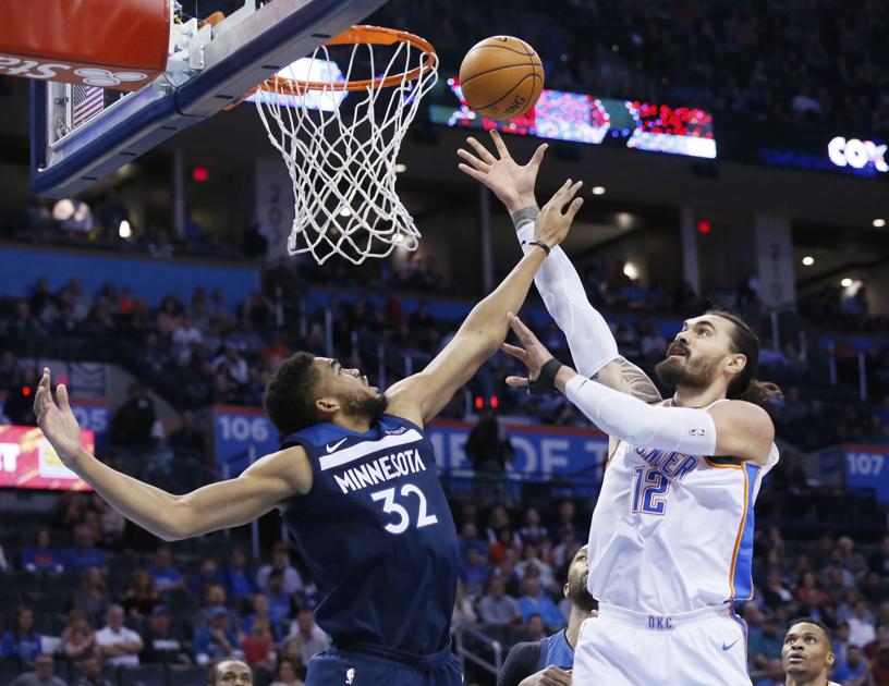 Steven Adams Perfect Game Gives Thunder Edge In Win Over Wolves