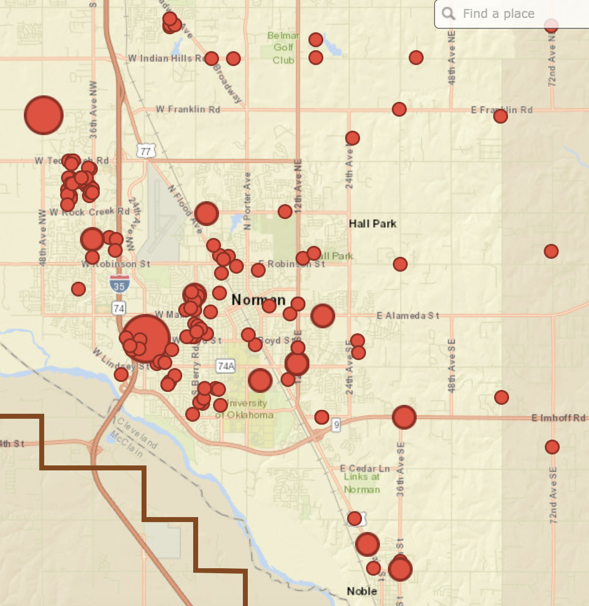 oge power outage map oklahoma Thousands Without Power In Norman Area After Saturday Storms oge power outage map oklahoma