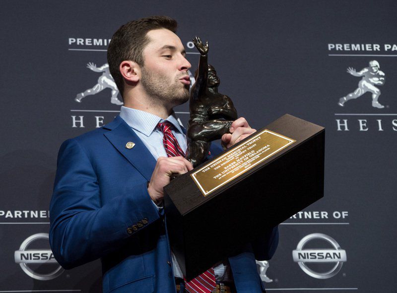 Emotional Mayfield accepts Heisman Trophy (normantranscript.com)