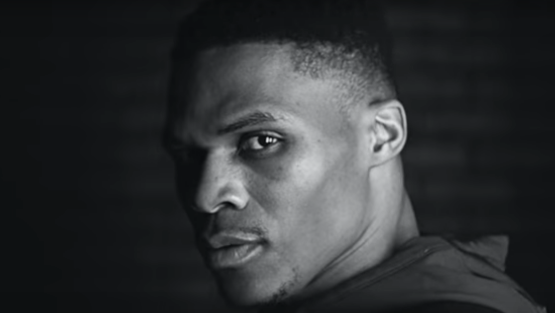 russell westbrook black and white