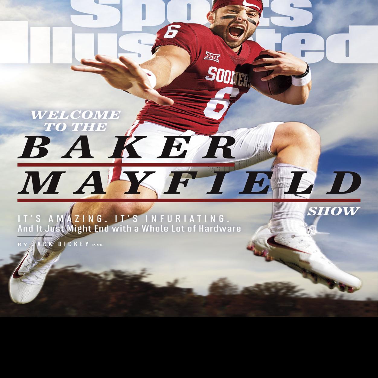 BAKER MAYFIELD CUSTOM OKLAHOMA SOONERS JERSEY HEISMAN