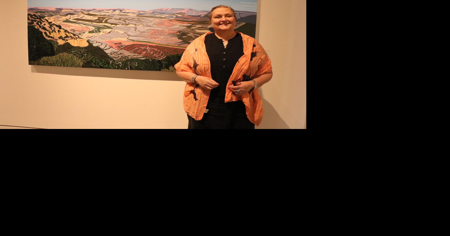 Around the world in 80 canvasses: Artist Liz Roth’s Mainsite show ...