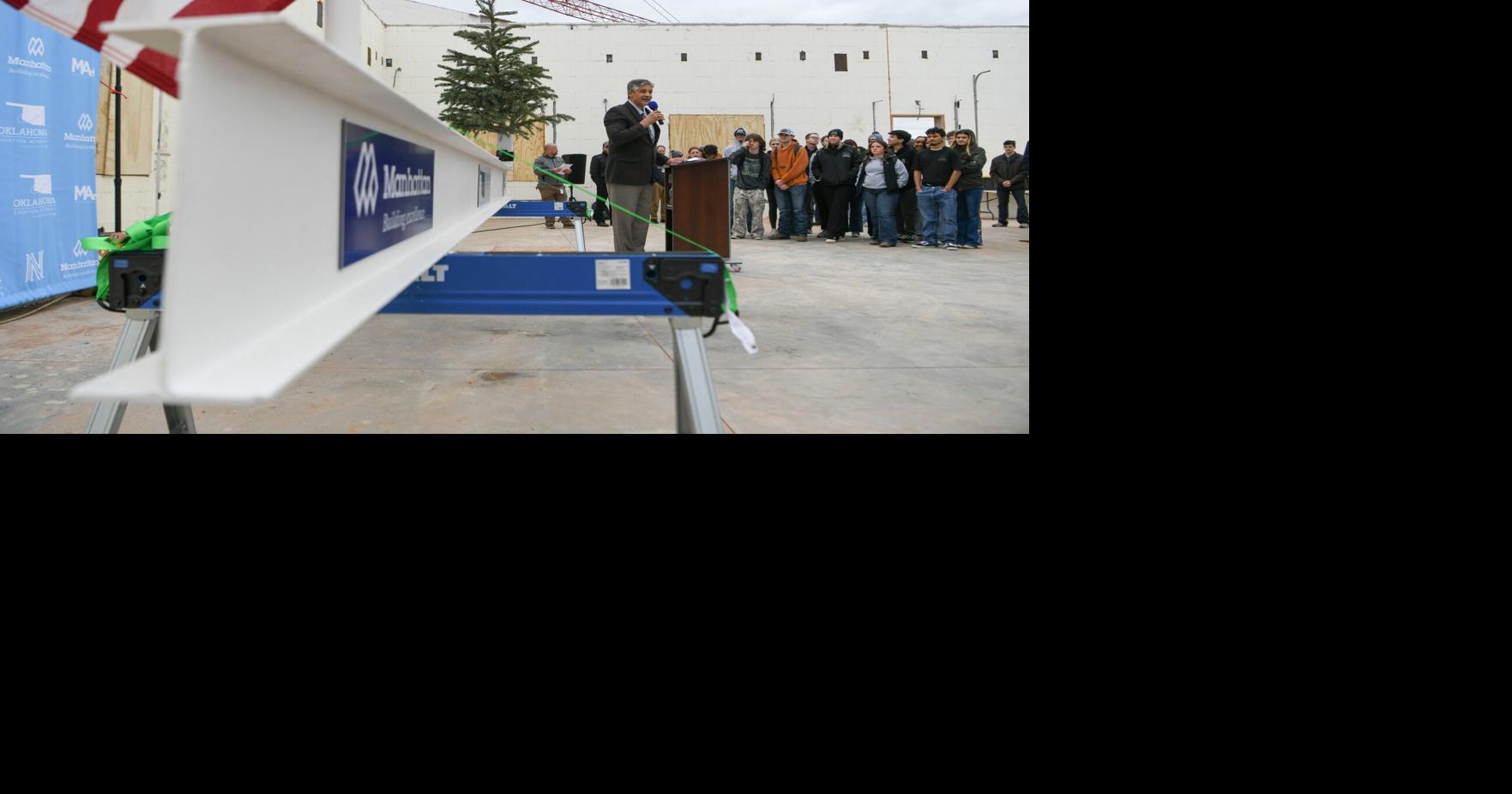 Norman Public Schools marks construction milestone for Oklahoma Aviation Academy