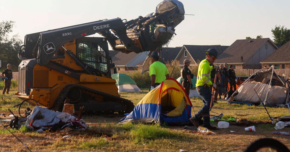 Oklahoma Highway Patrol, again, clears Norman homeless encampment ...
