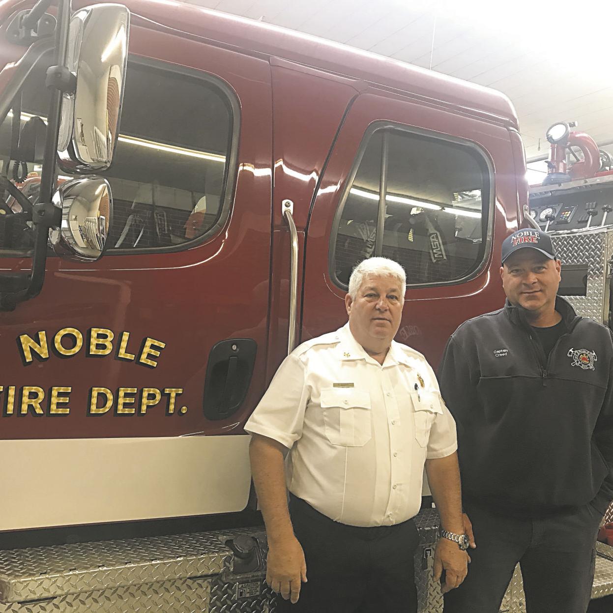 Noble Fire Department Promotes Two Normantranscript Com