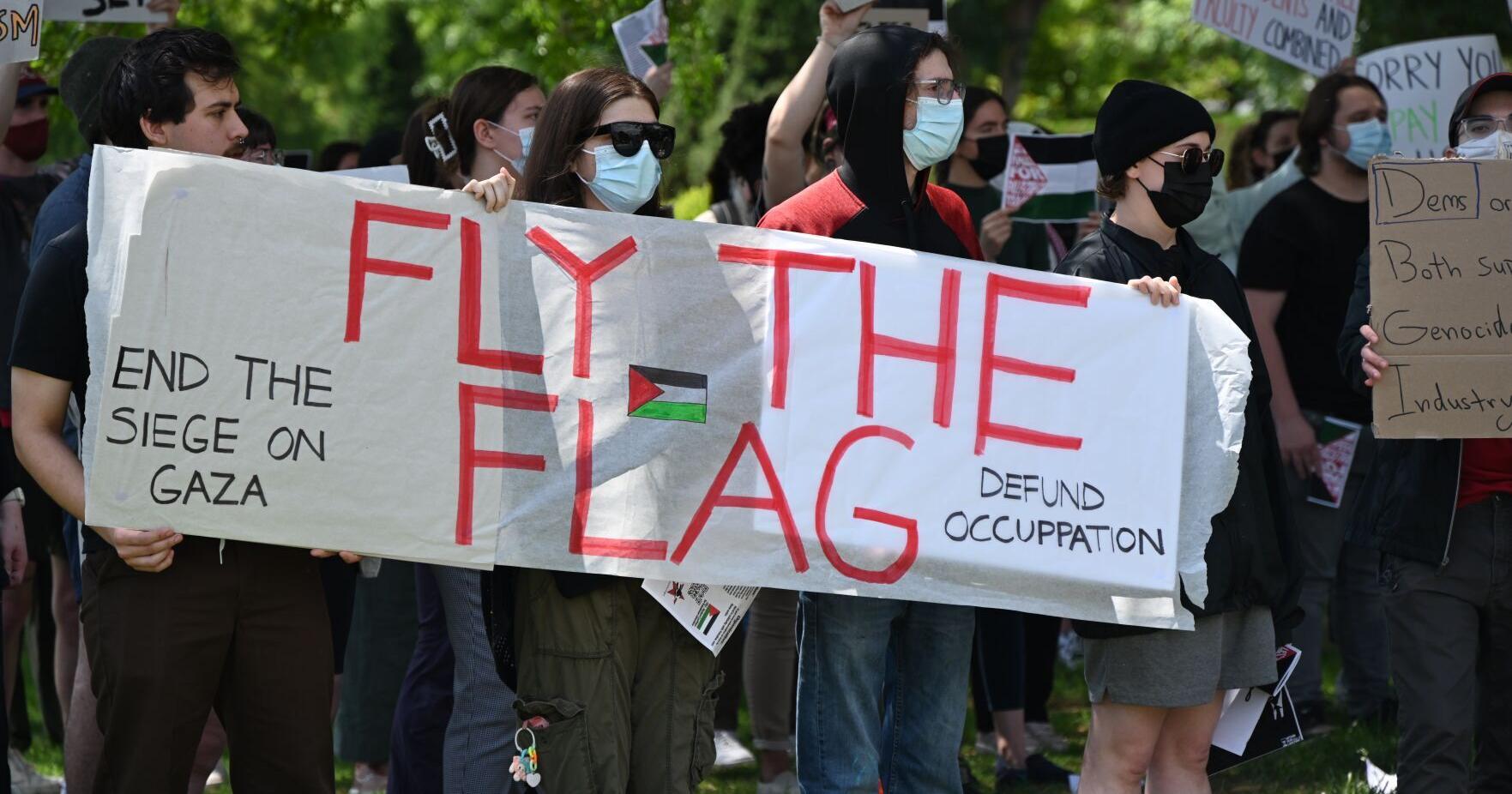 Students rally for Palestine liberation at OSU - Vimarsana News