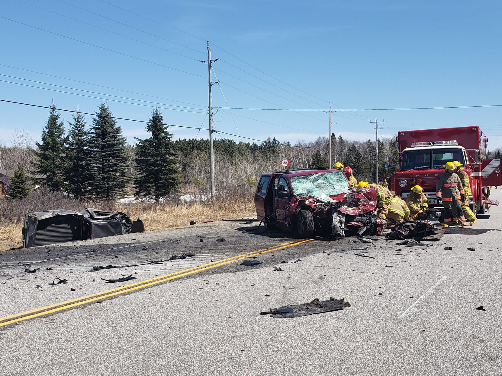 Deceased identified in Highway 17 crash outside of Bonfield