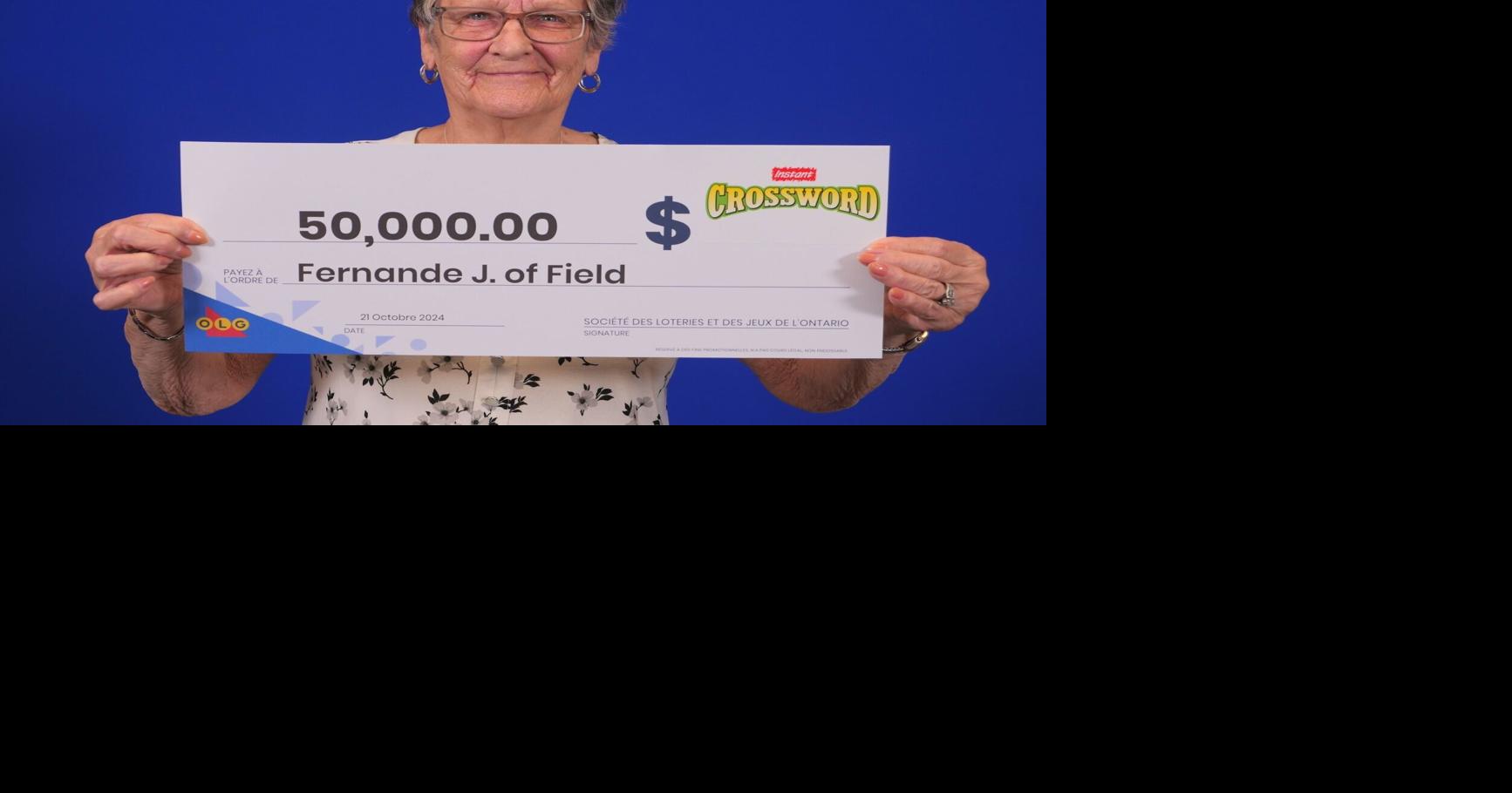 Field resident scores big Instant Crossword lottery prize