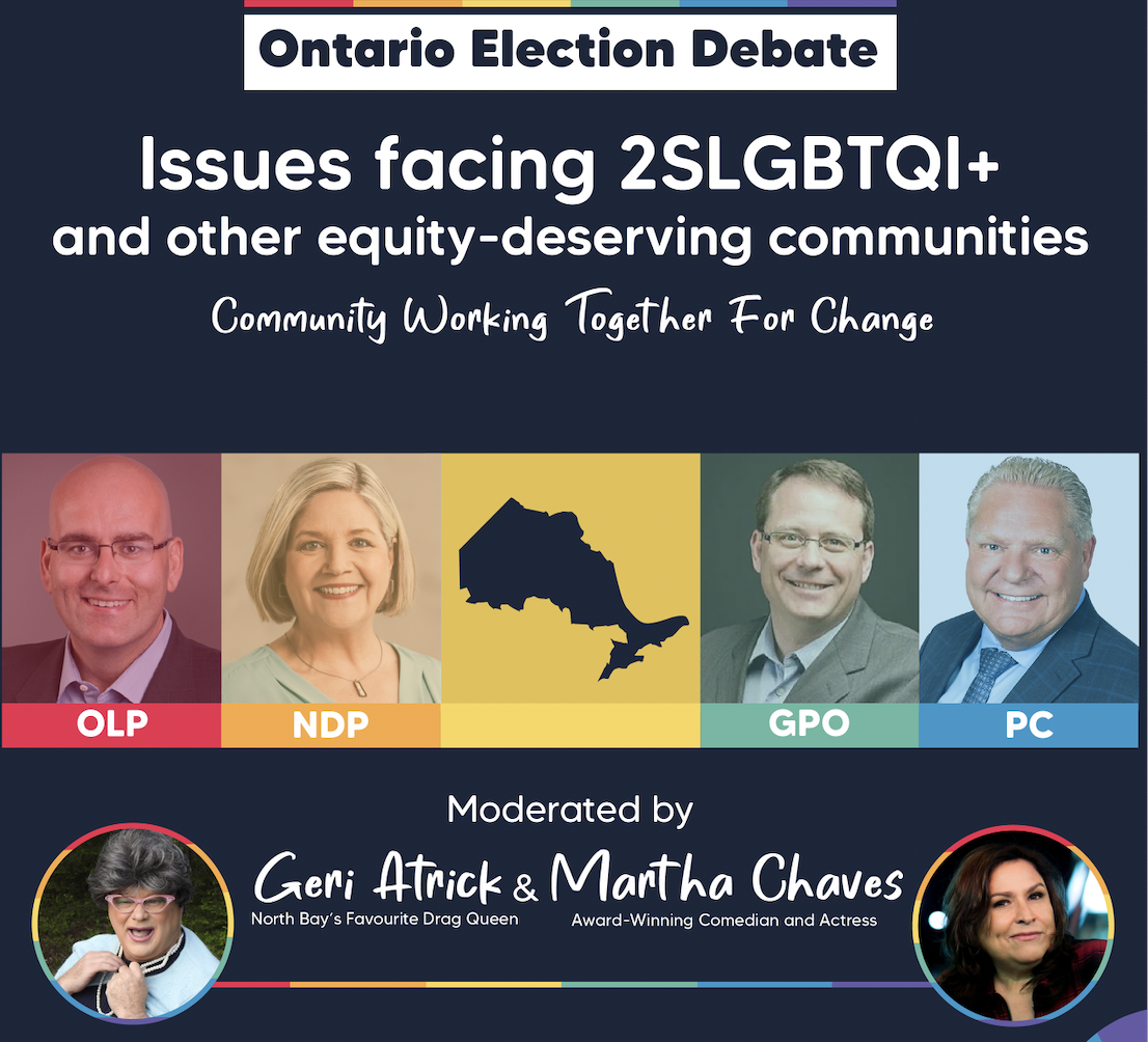 Queer Vote Ontario hosts first debate with drag queen and queer