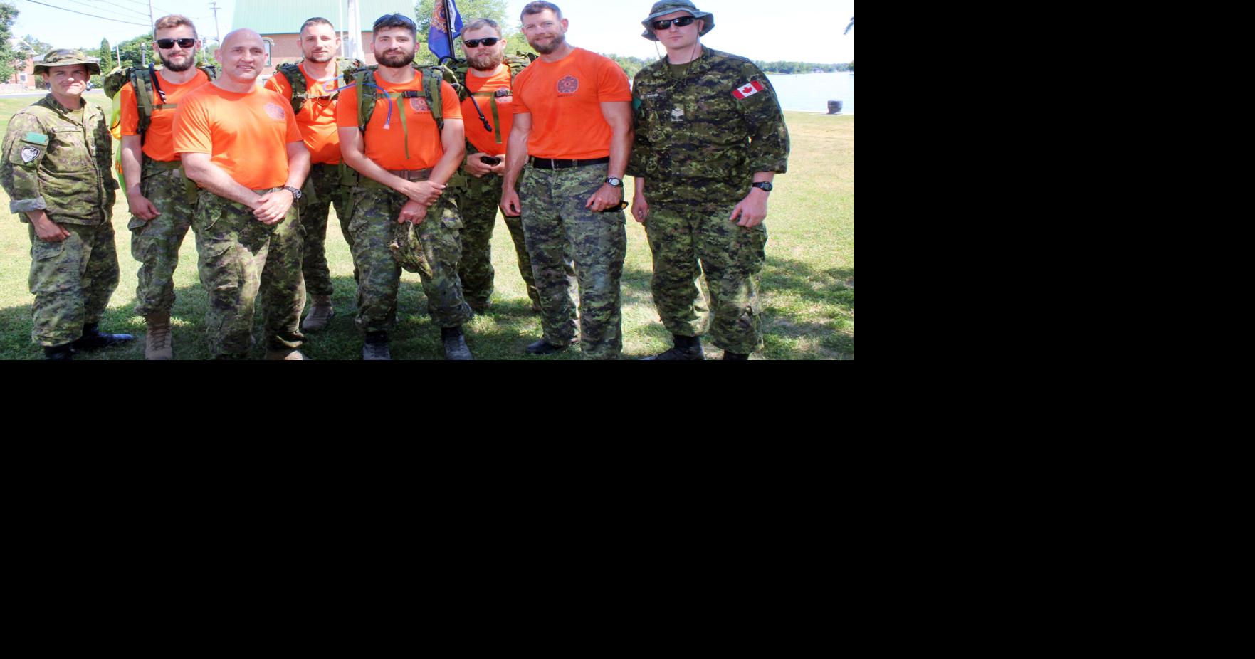 Reservists pass through Campbellford on 100 Mile Ruck
