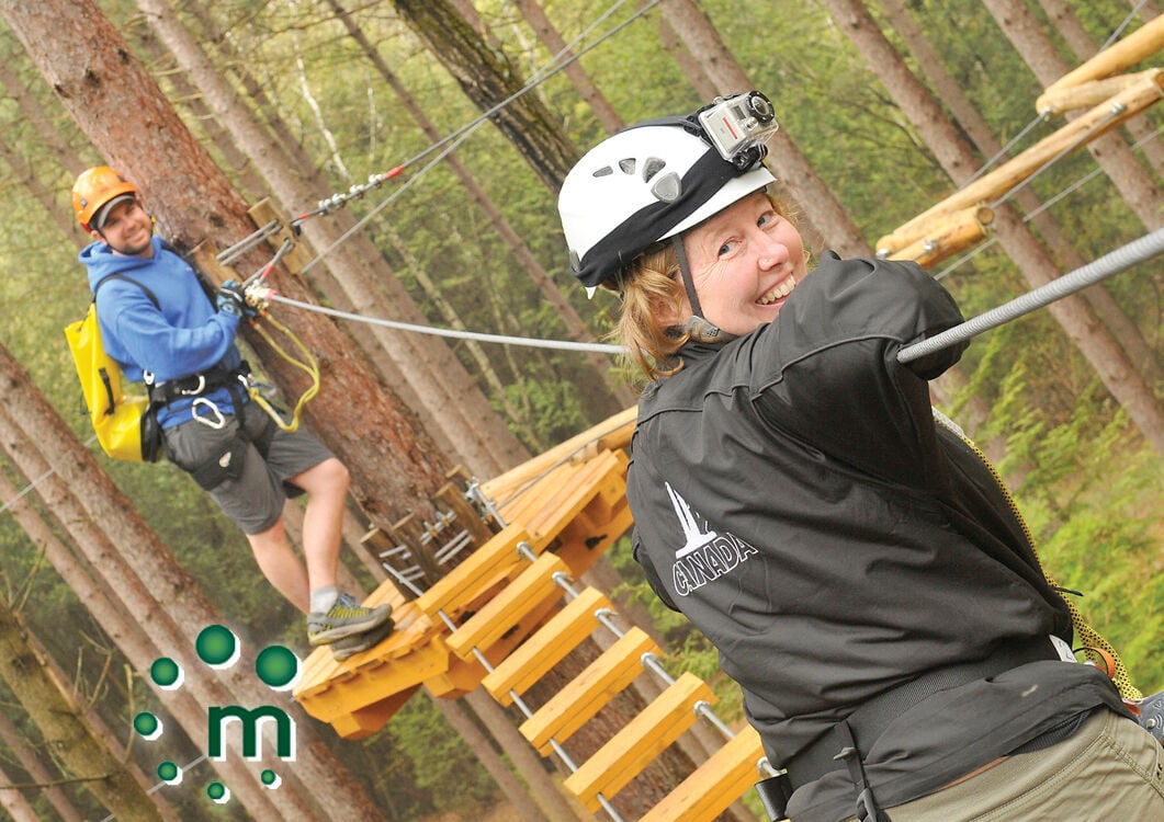 Swinging from the trees at a Port Hope attraction