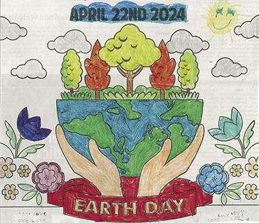 Earth Day coloring contest winner