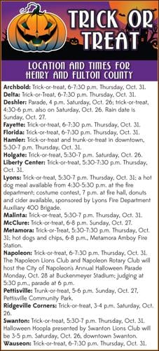 2024 trick-or-treat schedule | News | northwestsignal.net