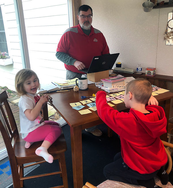 Staying busy at home
