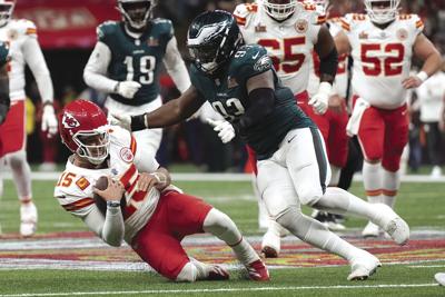 Eagles deny the Chiefs a Super Bowl three-peat with dominant defense in ...
