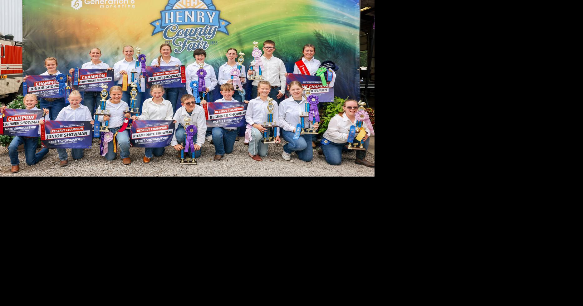 Henry County Junior Fair Rabbit Show winners