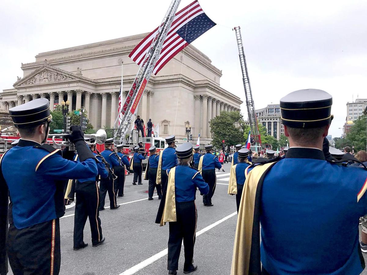 North Platte Marching Band performs in National Memorial Day Parade