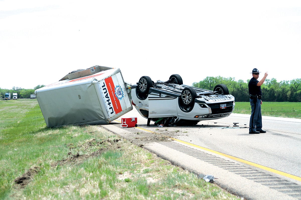 No Injuries After SUV Flips On I-80