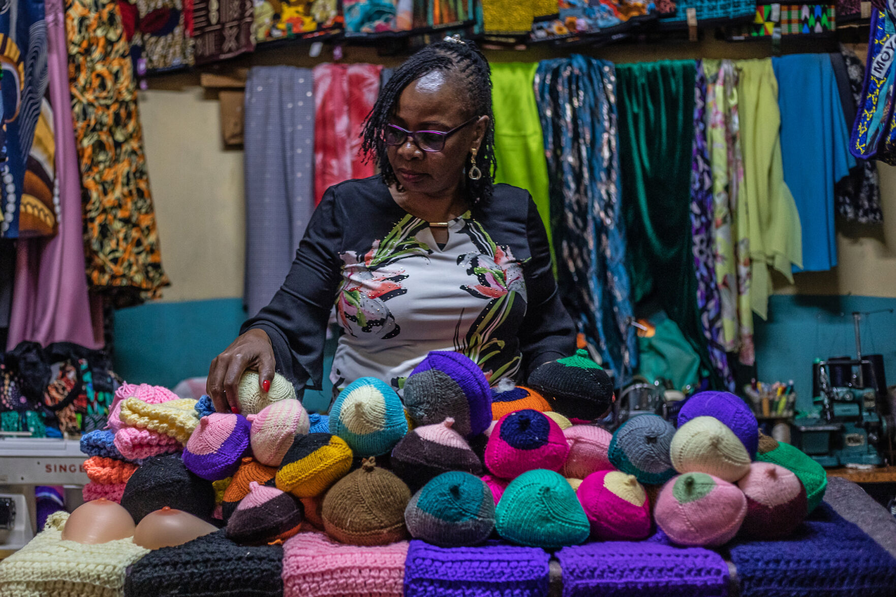 Breast cancer survivor knits affordable prostheses in Kenya