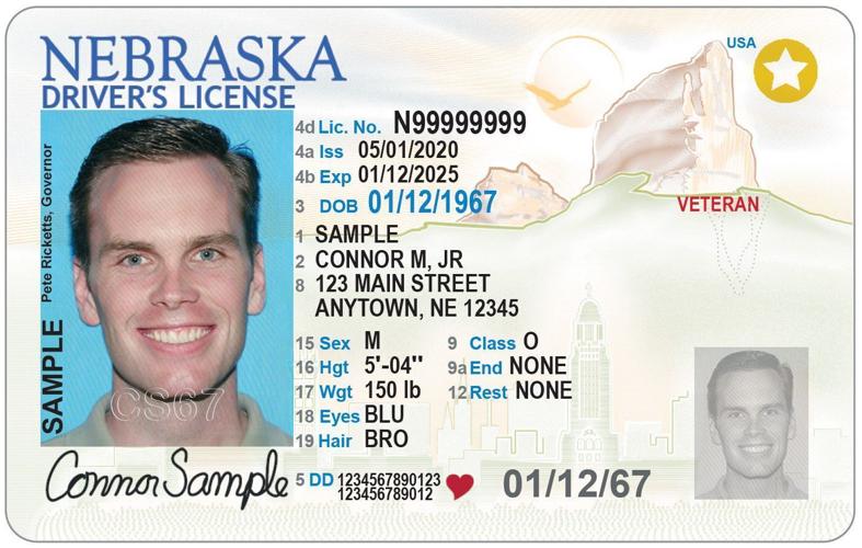 Nebraska DMV unveils new driver's license in first redesign since 2009