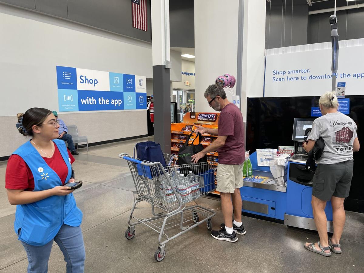 Walmart Grocery Checkout Line in Gladstone, Missouri