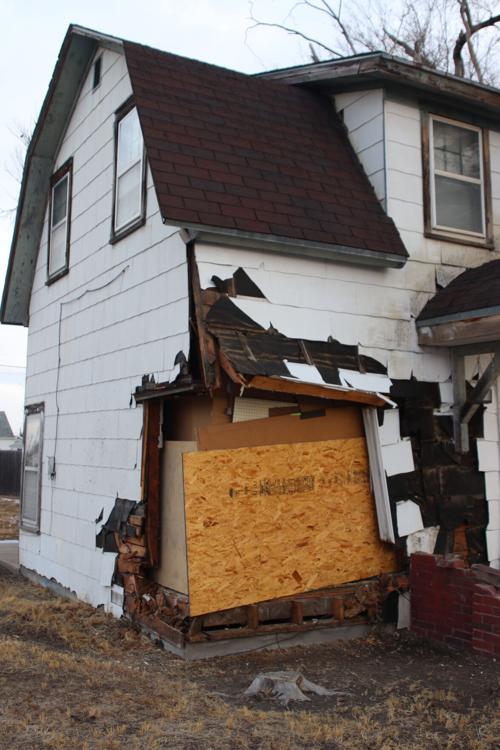 Car runs into house on North Platte's west side