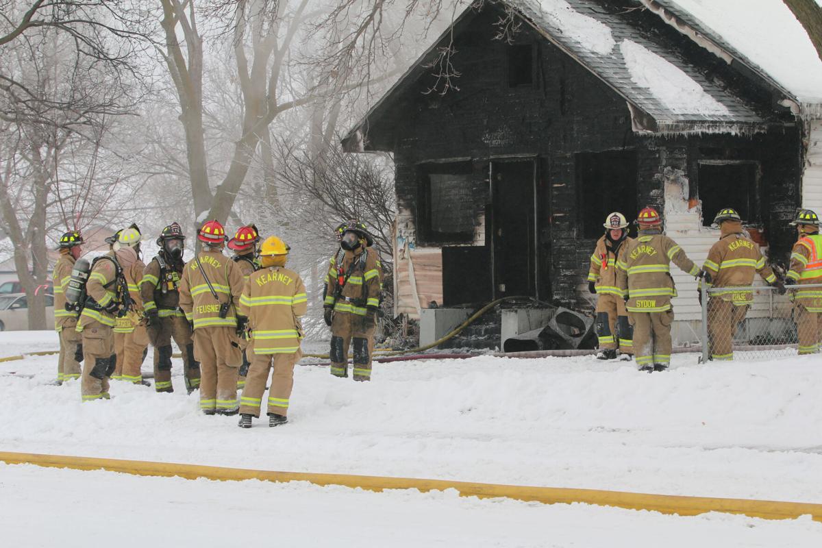 Photos House fire in south Kearney Thursday