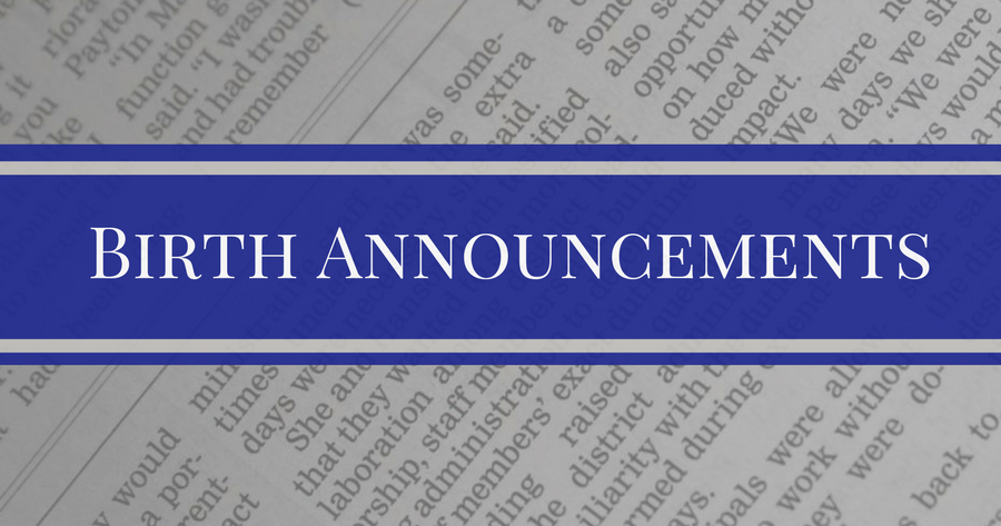 Birth Announcements, June 13