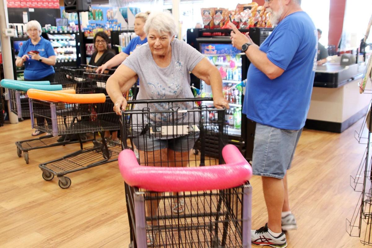 Watch now: Winner tabs $297 prize at Noon Rotary's ‘Grocery Grab’
