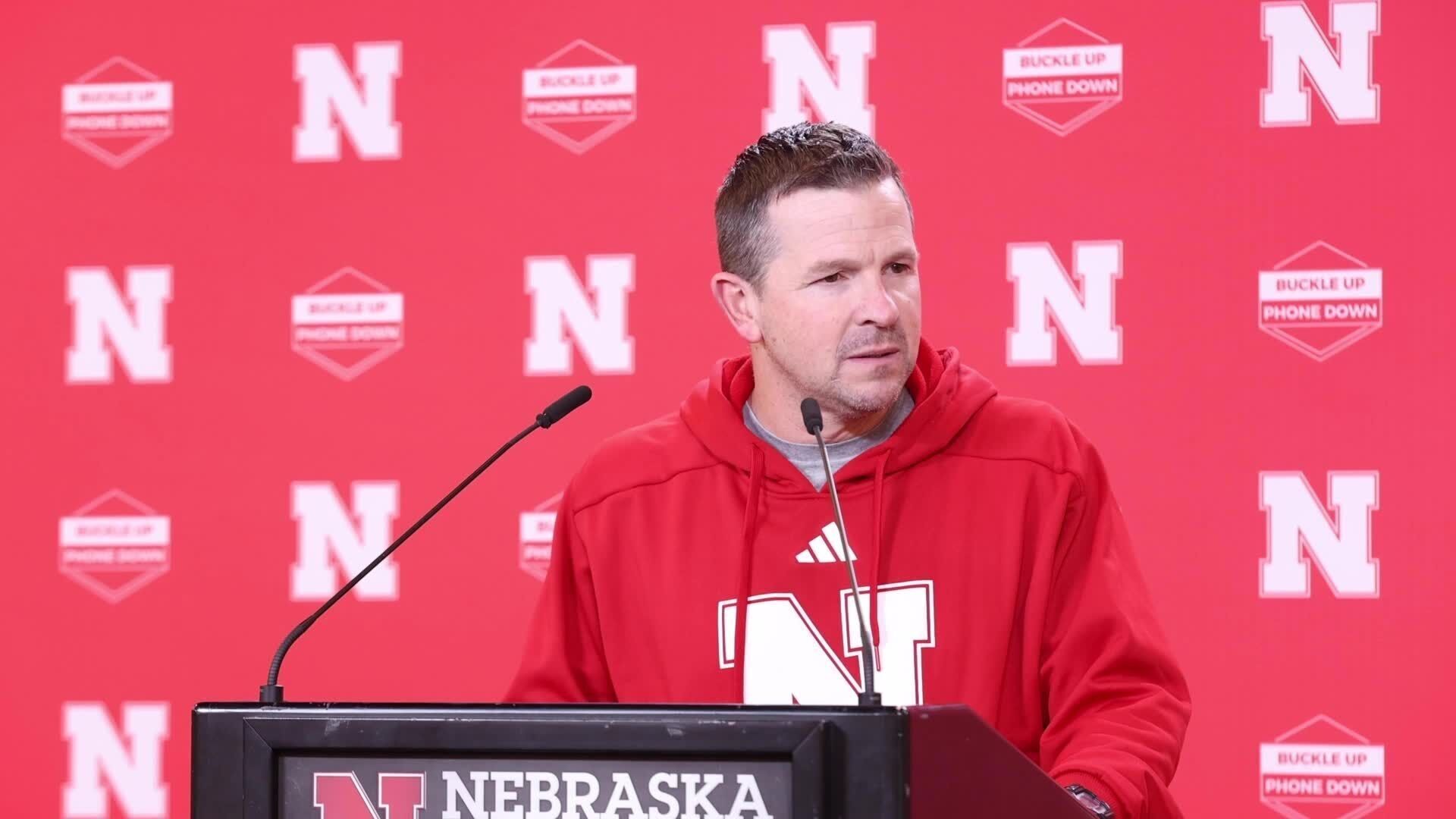 Nebraska s Glenn Thomas full press conference from Feb. 12 2024