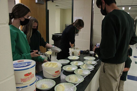 NP Catholic Schools students celebrate Make A Wish donation.JPG
