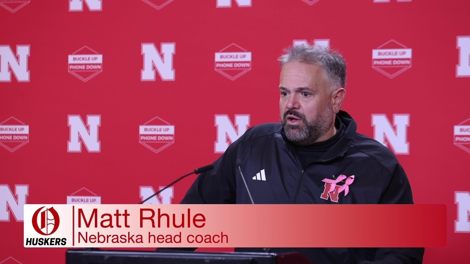 Nebraska names Matt Rhule as new Huskers football head coach