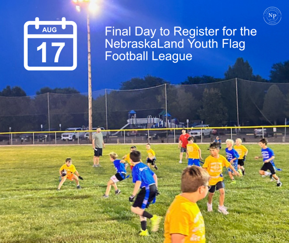 Register for the NebraskaLand Youth Flag Football League Today!