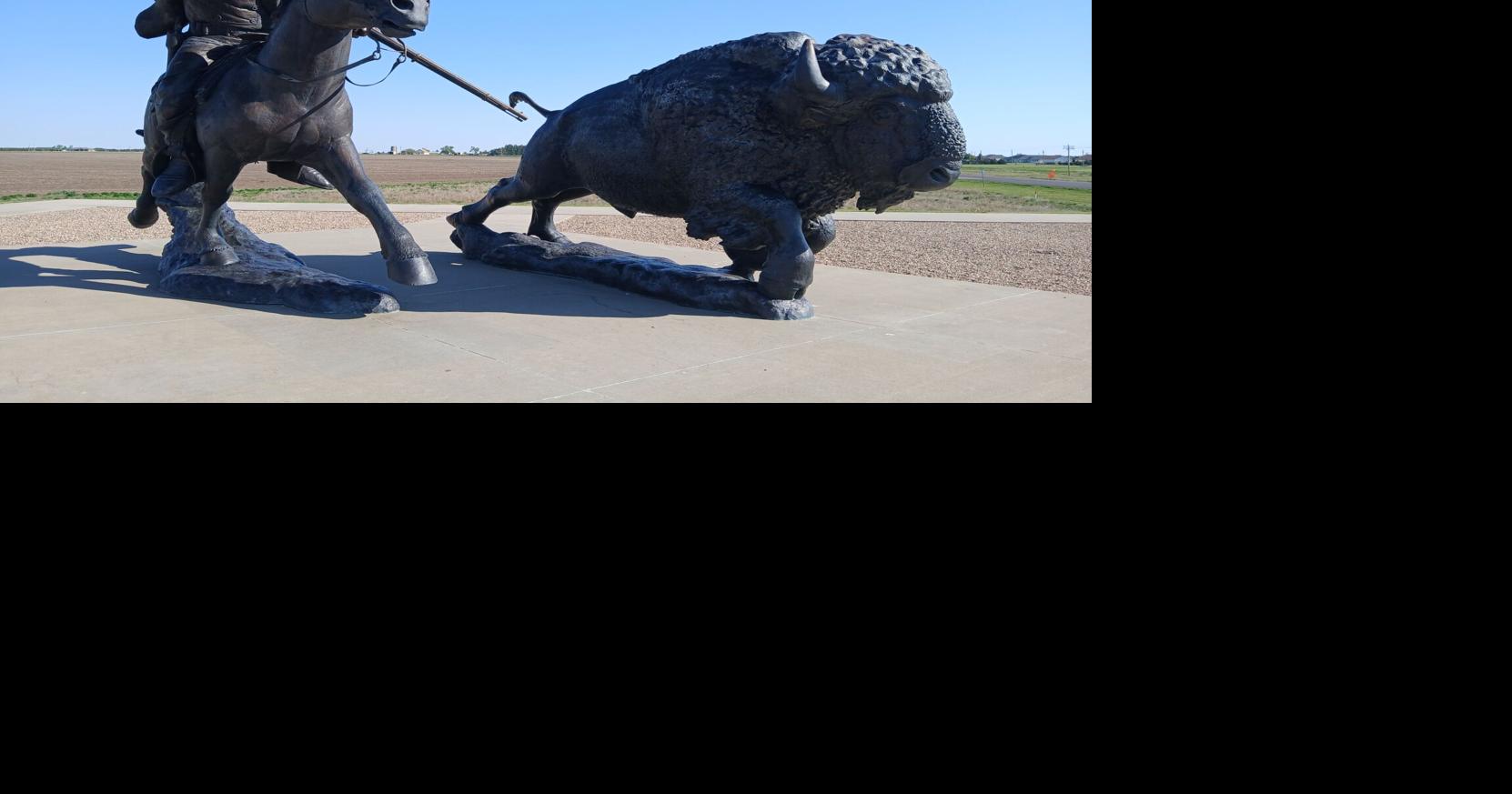 Buffalo Bill rides on Kansas hill near where he won nickname