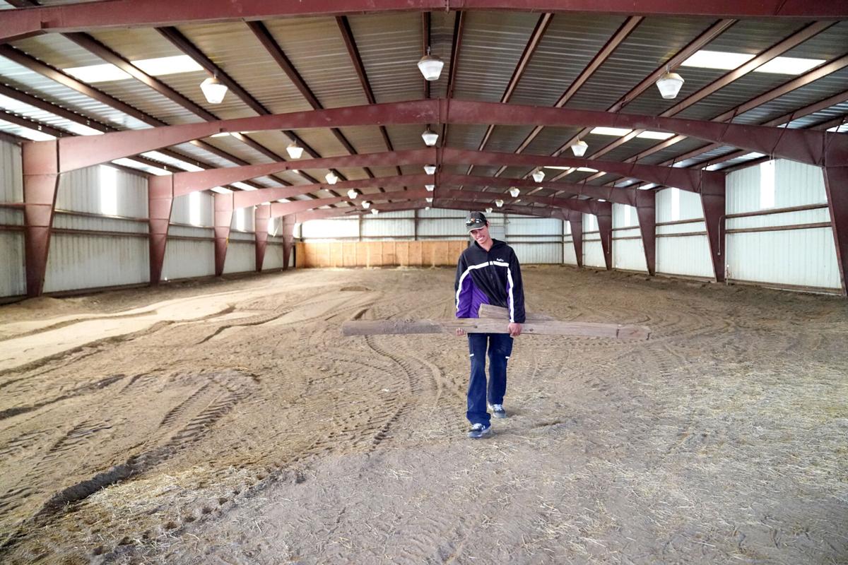 Clean up begins on new MPCC rodeo team arena near State Farm Road