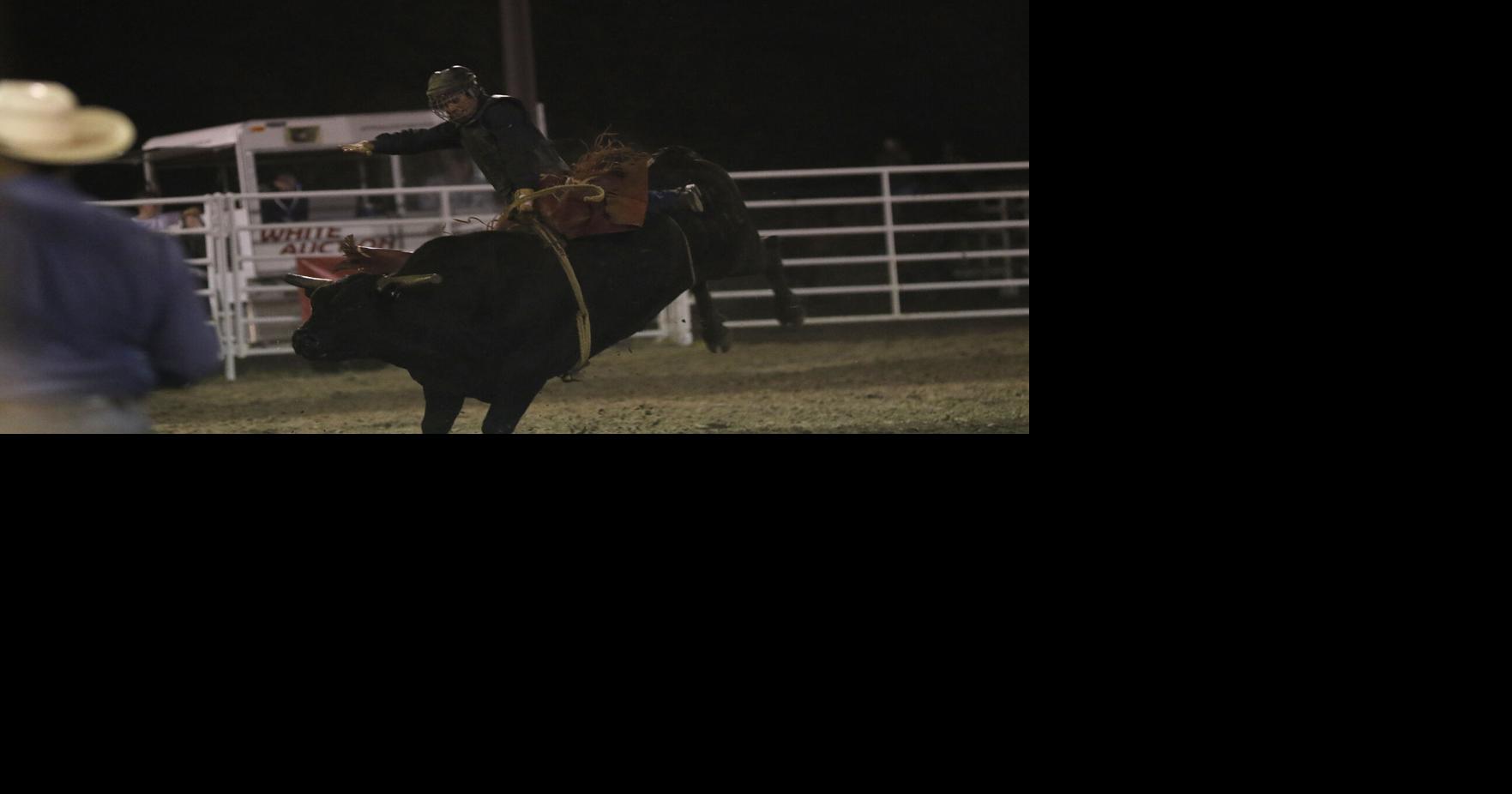 Toby Collins rides to a qualifying bull riding time on third night of ...