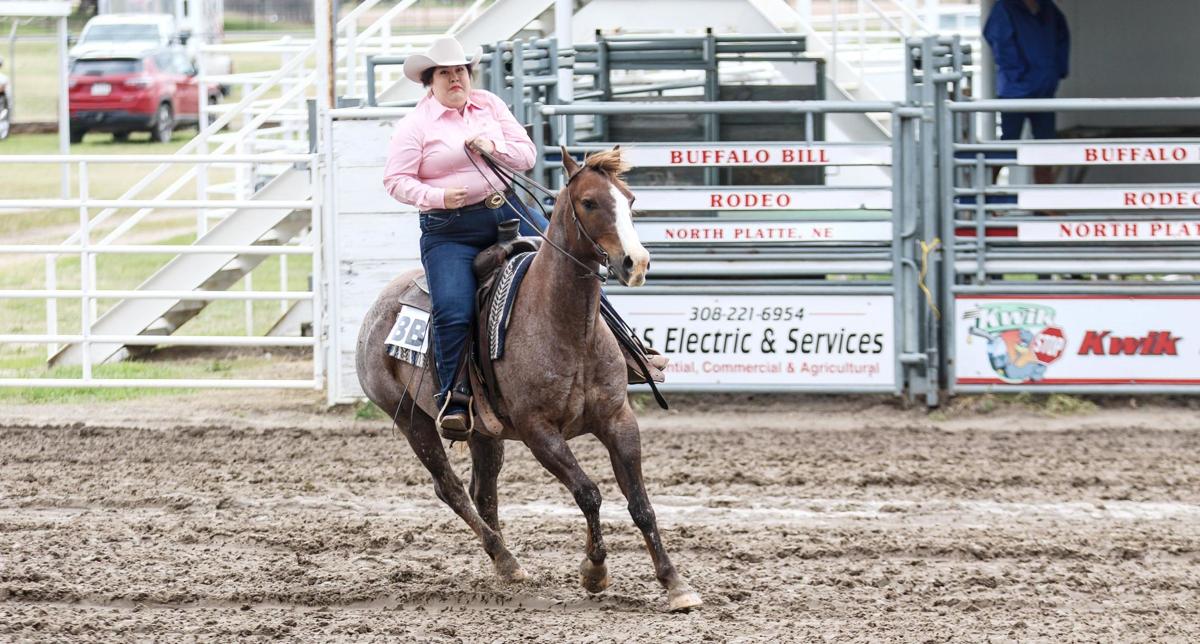 Miss Rodeo Nebraska off and riding