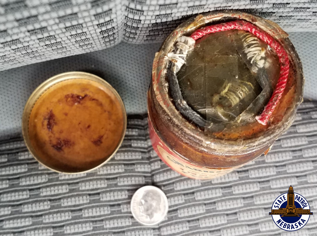 Antique coffee jar held explosive device, patrol says Local News