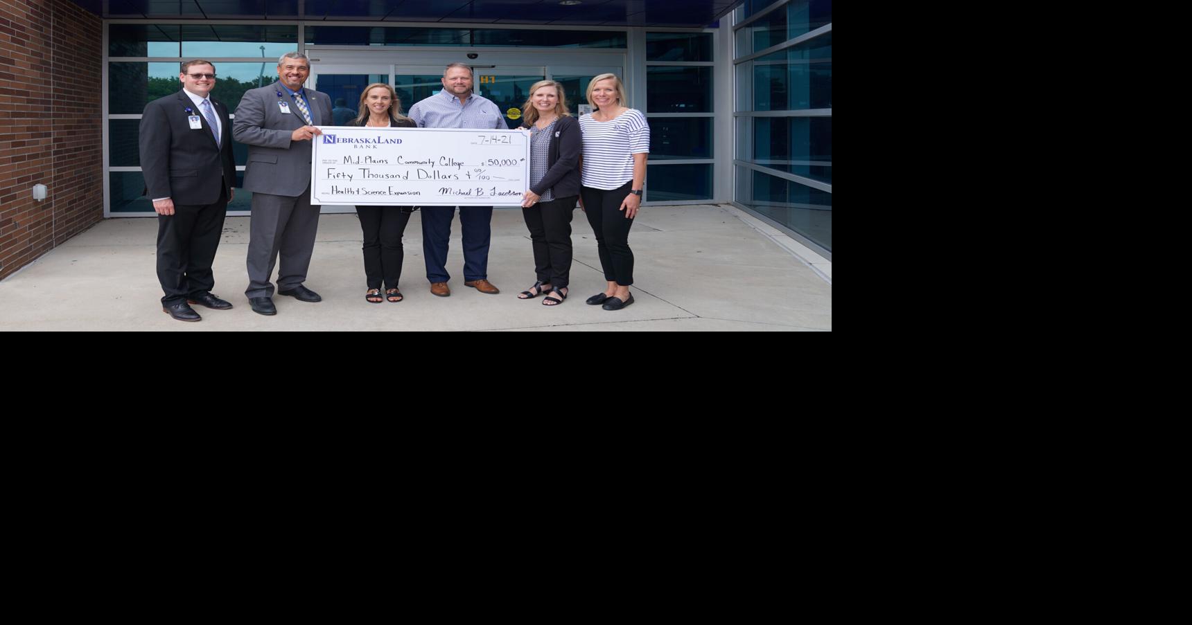 Nebraskaland Bank donates 50K to North Platte Community College's