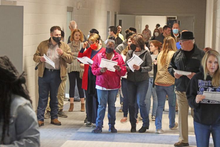 FIRST LOOK Teachers tour new Whiteville High School building