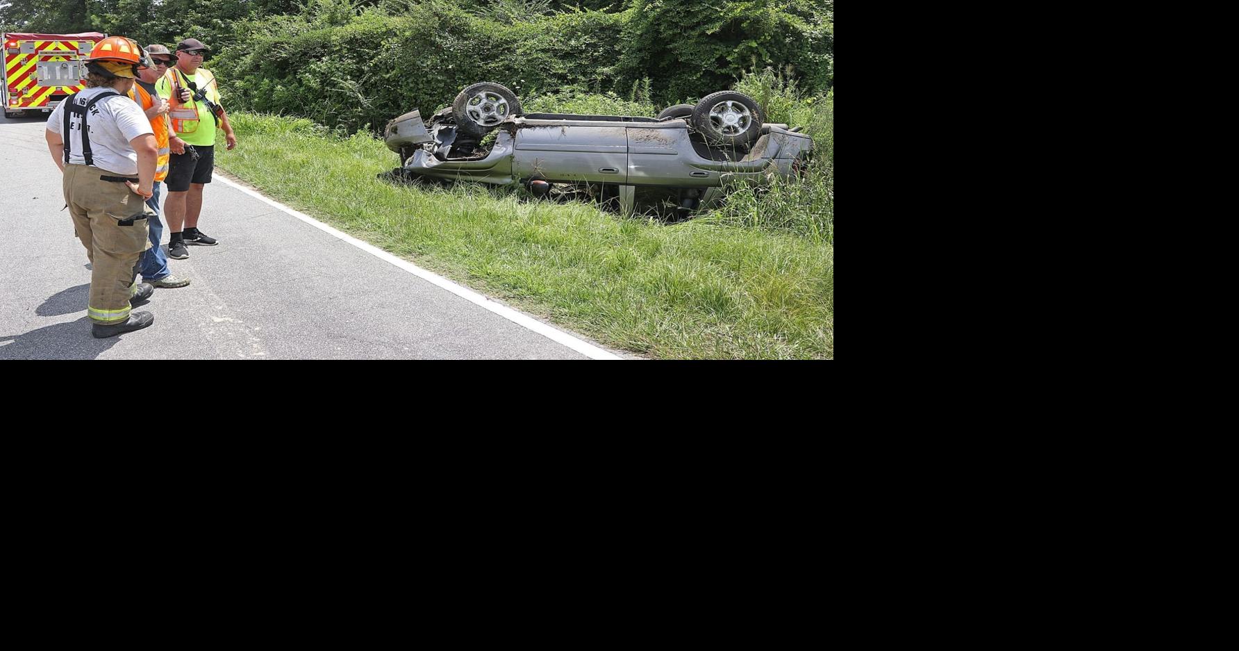 Driver suffers only minor injuries when vehicle overturns | News ...