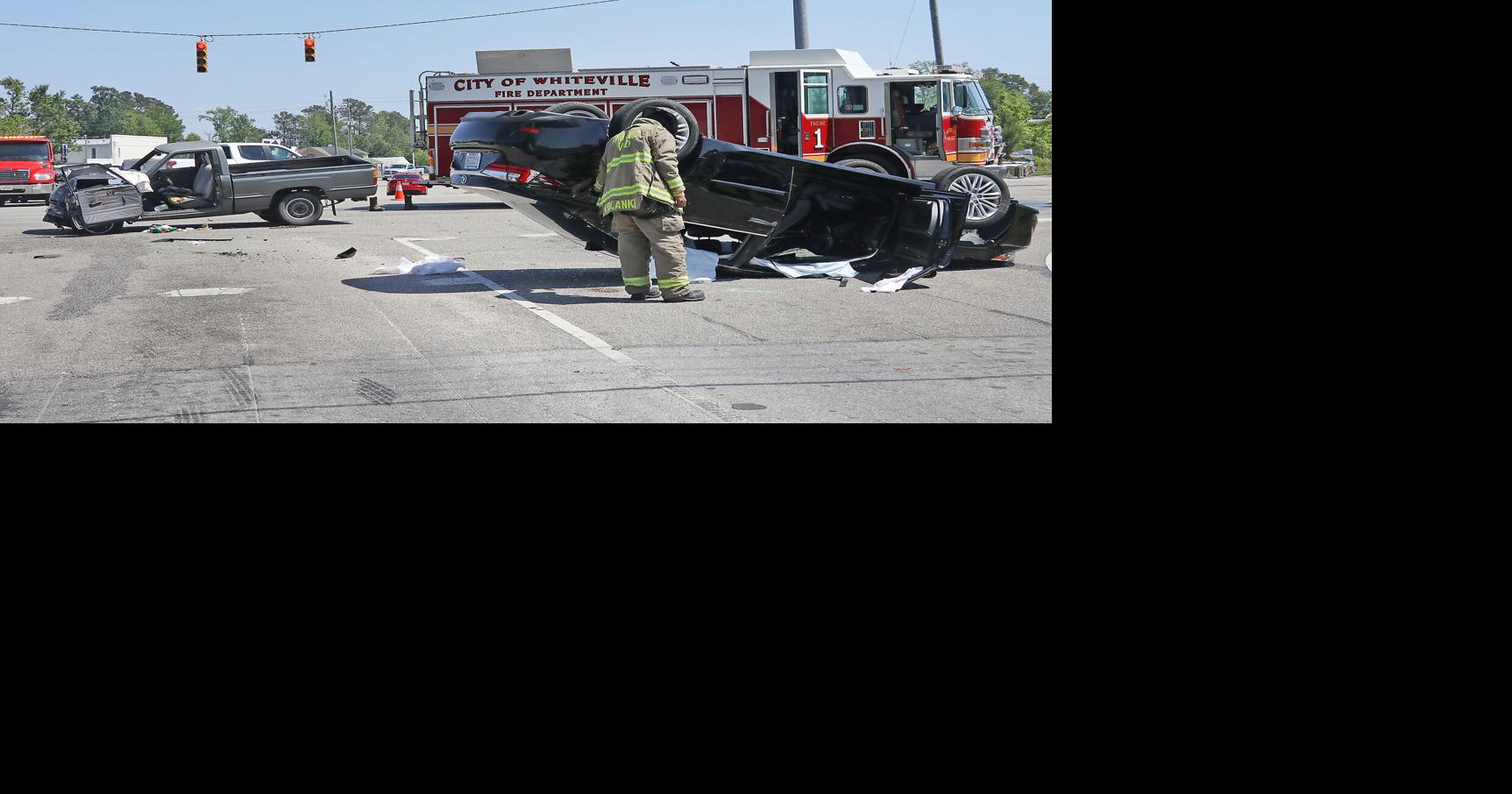 Car rolls over in Whiteville crash News
