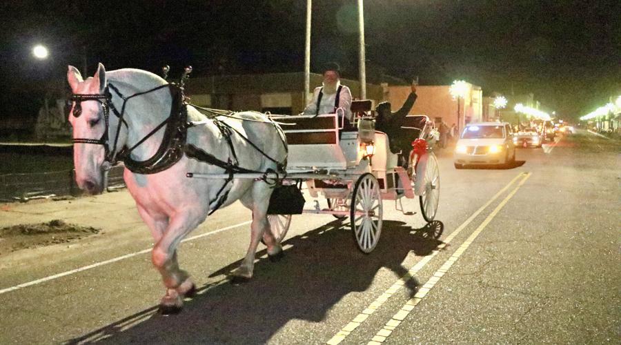 No sleigh in sight Santa visits Fair Bluff on pink fire engine News