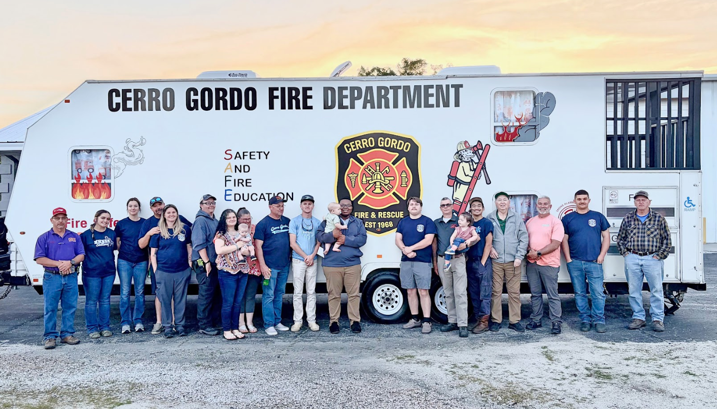Cerro Gordo Fire–Rescue receives mobile fire safety training unit ...