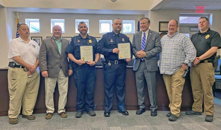 State fire marshal honors Chadbourn police for heroism Public Safety