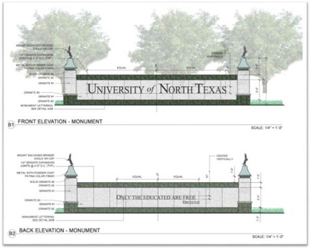 UNT seal, demolished over winter break, to return later in 2016 News