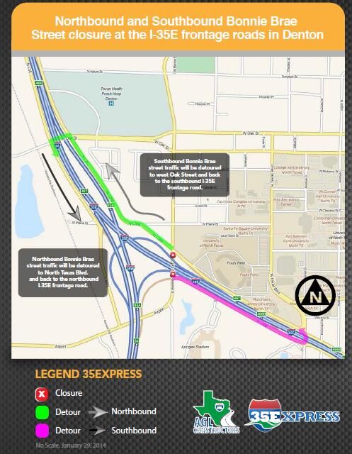 Brief I 35E access roads subject to nightly closing for